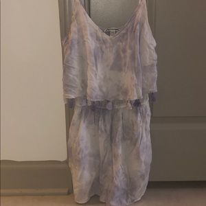 American Eagle Purple Tie-Dye Romper